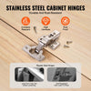 VEVOR Cabinet Hinges, 50 Packs Full Overlay Kitchen Cabinet Door Hinges, 100 Degree Opening Angel Soft Close Concealed Cupboard Hinges for Frameless Cabinet Type, with Mounting Screws