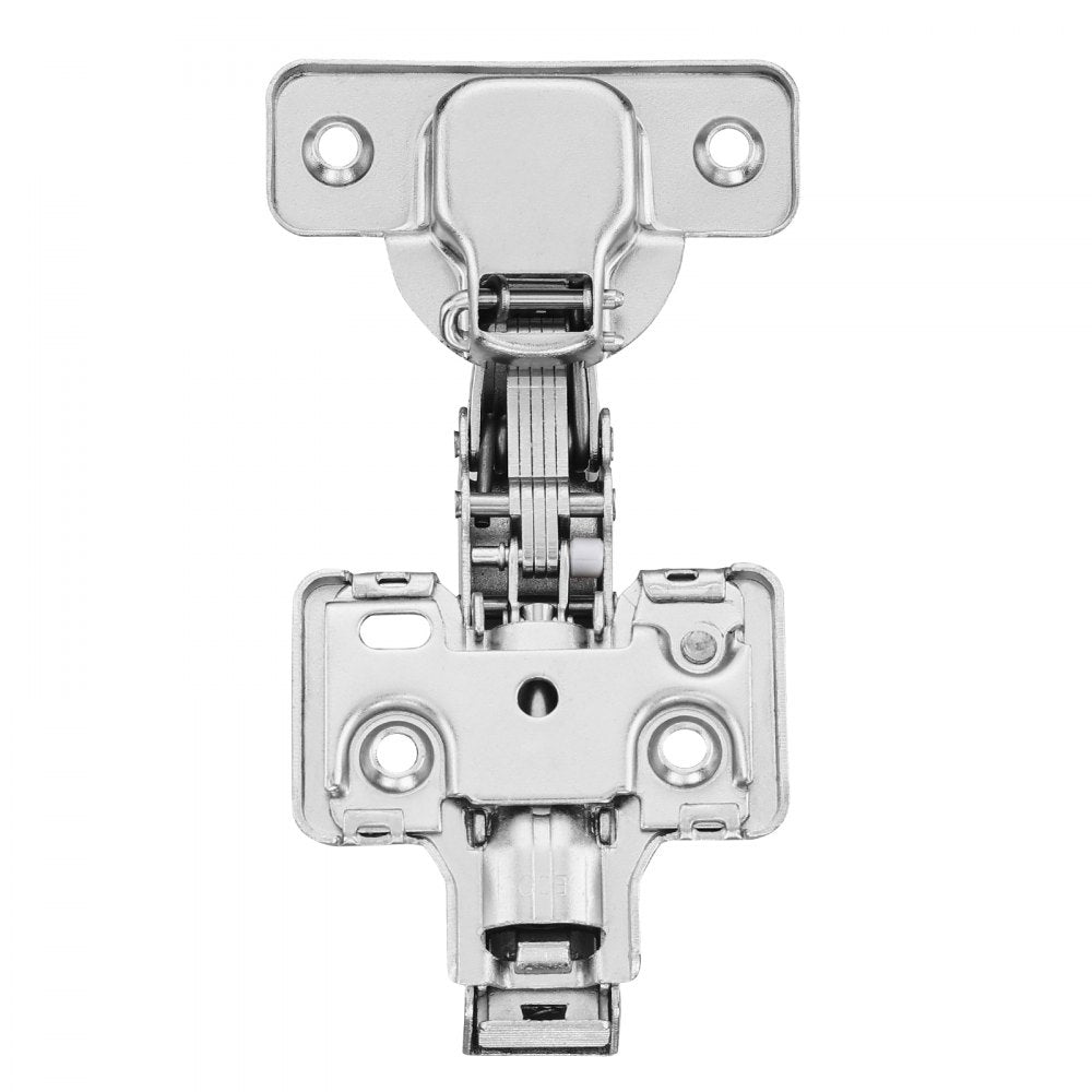 VEVOR Cabinet Hinges, 50 Packs Full Overlay Kitchen Cabinet Door Hinges, 100 Degree Opening Angel Soft Close Concealed Cupboard Hinges for Frameless Cabinet Type, with Mounting Screws