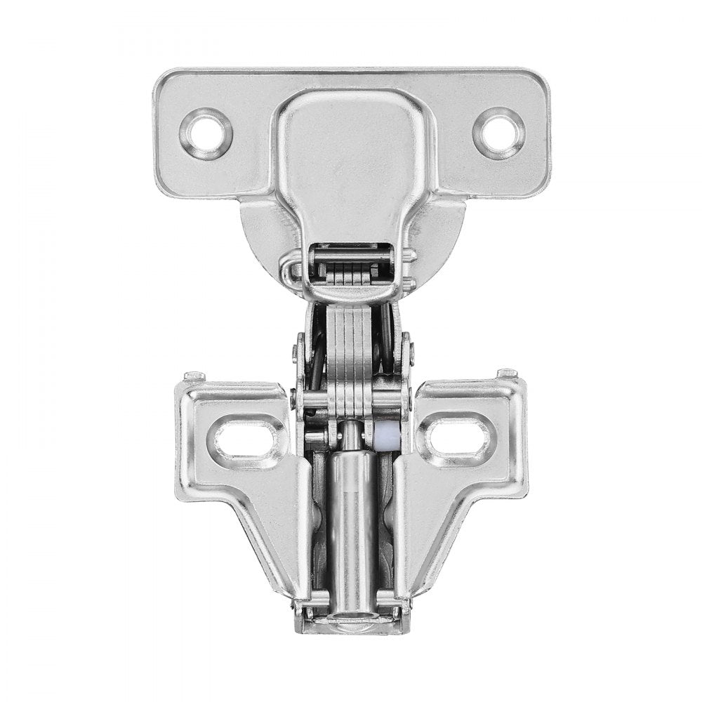 VEVOR Cabinet Hinges, 60 Packs Partial Overlay Kitchen Cabinet Door Hinges, 100 Degree Opening Angel Soft Close Concealed Cupboard Hinges for Framed + Frameless Cabinet Type, with Mounting Screws
