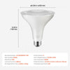 VEVOR PAR38 Flood Light Bulb, 6 Pack LED Outdoor Flood Lights, 1050 Lumens LED Flood Light Bulbs, 5000K Cool White Light, 15,000 Hour Lifetime, Weatherability Stepless Dimmable Recessed Can Light Bulb