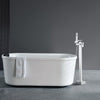 VEVOR Freestanding Bathtub Faucet, Floor Mount, Freestanding Tub Filler, Shower Mixer Taps, Two Water Modes, 360° Swivel Spout, for Bathing & Showering Pet Bathing Cleaning Drains Toilet Flushing