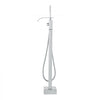 VEVOR Freestanding Bathtub Faucet, Floor Mount, Freestanding Tub Filler, Shower Mixer Taps, Two Water Modes, 360° Swivel Spout, for Bathing & Showering Pet Bathing Cleaning Drains Toilet Flushing