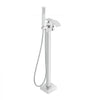 VEVOR Freestanding Bathtub Faucet, Floor Mount, Freestanding Tub Filler, Shower Mixer Taps, Two Water Modes, 360° Swivel Spout, for Bathing & Showering Pet Bathing Cleaning Drains Toilet Flushing