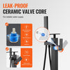VEVOR Freestanding Bathtub Faucet, Floor Mount, Freestanding Tub Filler, Shower Mixer Taps, Two Water Modes, 360° Swivel Spout, for Bathing & Showering Pet Bathing Cleaning Drains Toilet Flushing