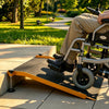 VEVOR Threshold Ramp for Doorways, 26.4 x 31.9 in, Platform Aluminum Wheelchair Ramp with Adjustable Height, Non-Slip Door Threshold Ramps, 400 lbs Load Capacity, for Home Steps, Wheelchairs, Walkers