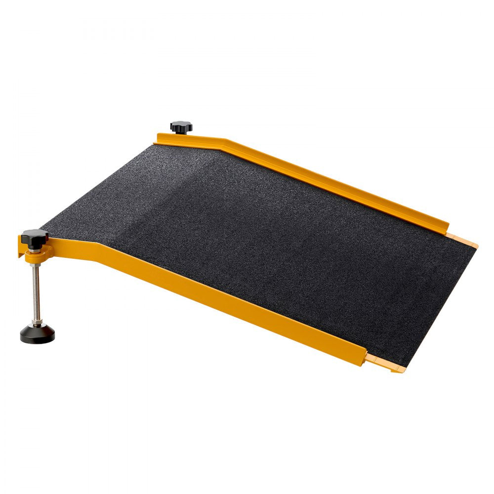 VEVOR Threshold Ramp for Doorways, 26.4 x 31.9 in, Platform Aluminum Wheelchair Ramp with Adjustable Height, Non-Slip Door Threshold Ramps, 400 lbs Load Capacity, for Home Steps, Wheelchairs, Walkers