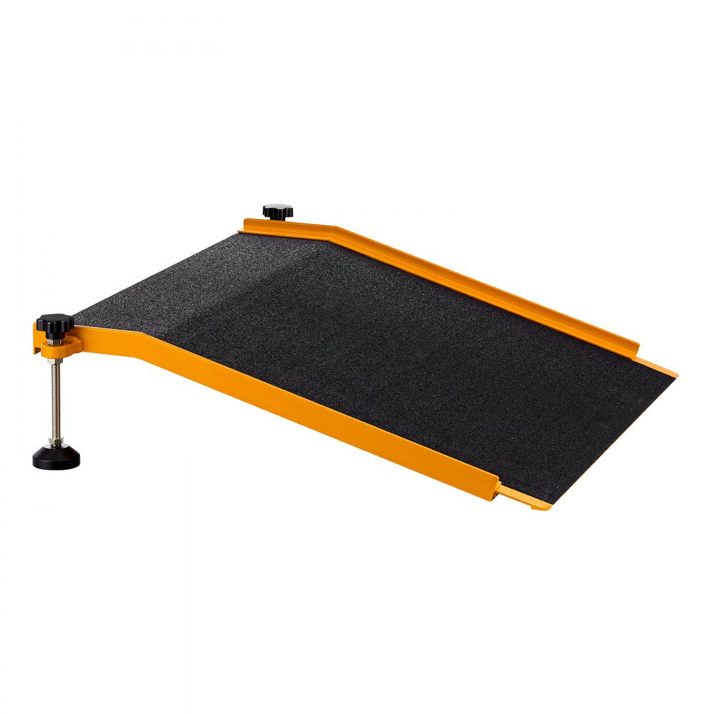 VEVOR Threshold Ramp for Doorways, 26.4 x 31.9 in, Platform Aluminum Wheelchair Ramp with Adjustable Height, Non-Slip Door Threshold Ramps, 400 lbs Load Capacity, for Home Steps, Wheelchairs, Walkers