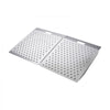 VEVOR Threshold Ramp for Doorways, 29.5 x 24.3 in, Platform Aluminum Wheelchair Ramp, Non-Slip Door Threshold Ramps, 750 lbs Load Capacity, for Home Steps, Curbs, Wheelchairs, Walkers, Scooter, Carts