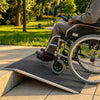 VEVOR Threshold Ramp for Doorways, 31.9 x 15.4 in, Platform Aluminum Wheelchair Ramp, Non-Slip Door Threshold Ramps, 400 lbs Load Capacity, for Home Steps, Curbs, Wheelchairs, Walkers, Scooter, Carts