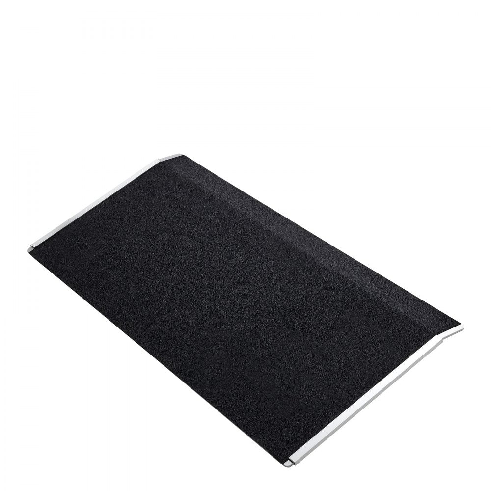 VEVOR Threshold Ramp for Doorways, 31.9 x 15.4 in, Platform Aluminum Wheelchair Ramp, Non-Slip Door Threshold Ramps, 400 lbs Load Capacity, for Home Steps, Curbs, Wheelchairs, Walkers, Scooter, Carts