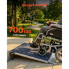 VEVOR Threshold Ramp for Doorways, 36 x 36 in, Platform Aluminum Wheelchair Ramp with Adjustable Height, Non-Slip Door Threshold Ramps, 700 lbs Load Capacity, for Home Steps, Wheelchairs, Walkers