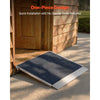 VEVOR Threshold Ramp for Doorways, 36 x 36 in, Platform Aluminum Wheelchair Ramp with Adjustable Height, Non-Slip Door Threshold Ramps, 700 lbs Load Capacity, for Home Steps, Wheelchairs, Walkers