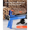 VEVOR Electric Log Splitter 6.5 Ton 15 Amp 1.98 HP Motor Wood Splitter, for Home Yard Forestry Harvesting, Kindling Cutting, 3400 RPM Portable Firewood Splitting Machine with Hydraulic Ram & Wheels