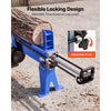 VEVOR Electric Log Splitter 6.5 Ton 15 Amp 1.98 HP Motor Wood Splitter, for Home Yard Forestry Harvesting, Kindling Cutting, 3400 RPM Portable Firewood Splitting Machine with Hydraulic Ram & Wheels