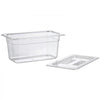 VEVOR 6-Pack Polycarbonate Food Pans, 1/3 Size, 6" Deep, with Lid, Clear, for Restaurants, Buffets and Salad Bars, Commercial Food Storage Containers, Dishwasher Compatible, Stackable, Scale Markings