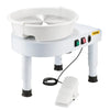 VEVOR Pottery Wheel, 11 in Ceramic Wheel Forming Machine, 60-300 RPM Adjustable Speed with Foot Pedal Control, Detachable Basin, Adjustable Lift Leg, Complete Accessories for Home Pottery, DIY, White