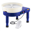 VEVOR Pottery Wheel, 14 in Ceramic Wheel Forming Machine, 60-300 RPM Adjustable Speed with Foot Pedal Control, Detachable Basin, Adjustable Lift Leg, Complete Accessories for Home Pottery, DIY, Blue