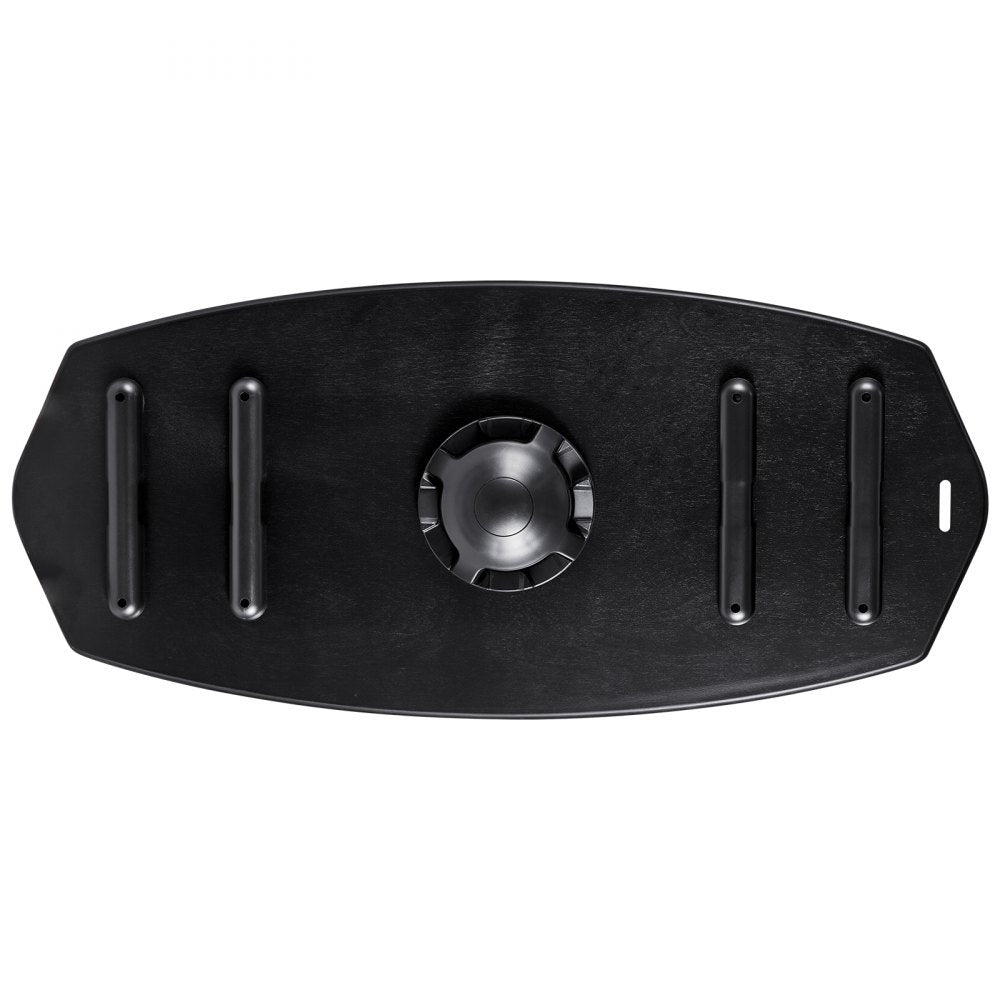 VEVOR Balance Board, 3-Level Height Adjustable Wobble Board Trainer for Adults, Premium Wooden Balance Training Equipment, with Roller, Magnetic Stoppers, Storage Rack, for Core Workouts, Surf Trainer