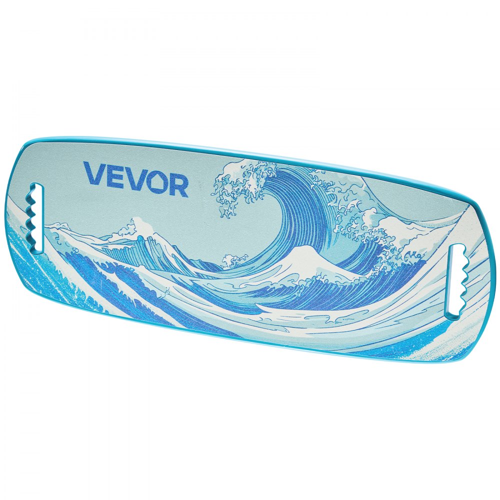 VEVOR Balance Board, Wobble Board Trainer for Adults, Premium Wooden Balance Training Equipment with Roller, Magnetic Stoppers, Storage Rack, for Core Workouts, Surf Trainer & Physical Therapy, Blue