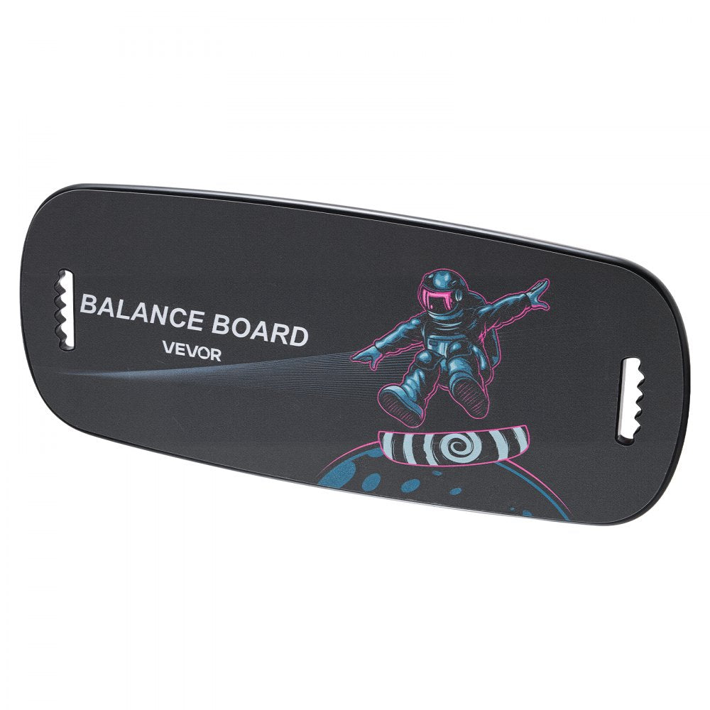 VEVOR Balance Board, 2-in-1 Wobble Board Trainer for Adults, Premium Wooden Balance Training Equipment, with Roller, Magnetic Stoppers, Storage Rack, for Core Workouts, Surf Trainer & Physical Therapy