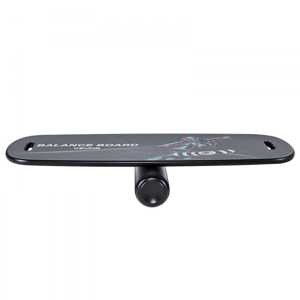 VEVOR Balance Board, 2-in-1 Wobble Board Trainer for Adults, Premium Wooden Balance Training Equipment, with Roller, Magnetic Stoppers, Storage Rack, for Core Workouts, Surf Trainer & Physical Therapy