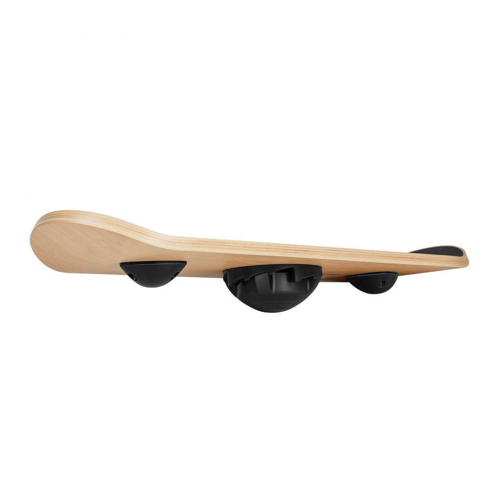 VEVOR Balance Board, Wobble Board Trainer for Adults 3-Level Adjustable Base, Premium Wooden Balance Training Equipment, Slip-Resistant Surface for Core Workout, Standing Desk Exercise, Home Gym, Yoga