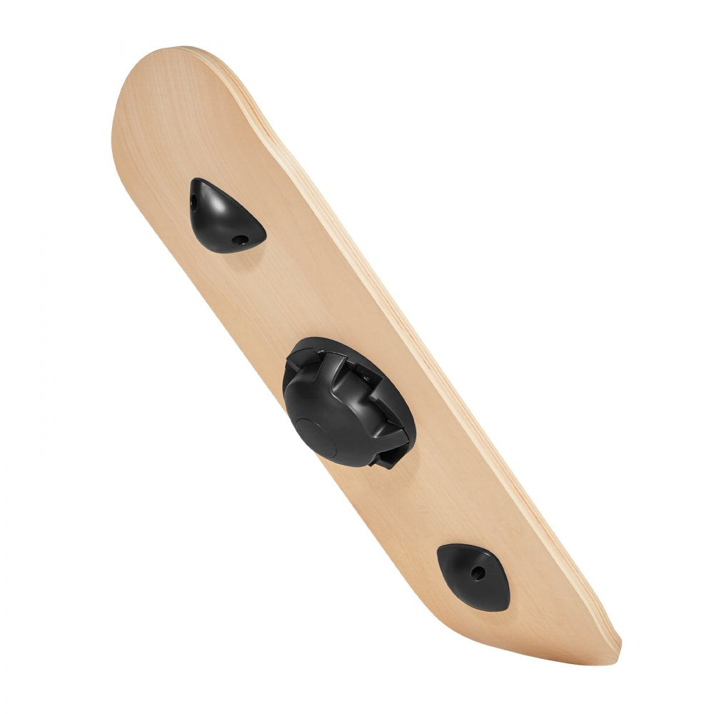 VEVOR Balance Board, Wobble Board Trainer for Adults 3-Level Adjustable Base, Premium Wooden Balance Training Equipment, Slip-Resistant Surface for Core Workout, Standing Desk Exercise, Home Gym, Yoga