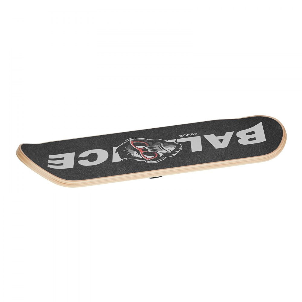 VEVOR Balance Board, Wobble Board Trainer for Adults 3-Level Adjustable Base, Premium Wooden Balance Training Equipment, Slip-Resistant Surface for Core Workout, Standing Desk Exercise, Home Gym, Yoga