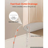 VEVOR Portable Foldable Bathtub 47.2"x23.6"x19.7" Soaking for Adults Beige, for Bathroom Shower Stall, 5-Layer Insulation, Space Saving, Family Hot SPA Ice Bath Tub with 2 Drain Ports, Indoor Outdoor