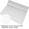 VEVOR Greenhouse Film 20 x 100 ft, Greenhouse Polyethylene Film 6 Mil Thickness, Greenhouse Plastic Greenhouse Clear Plastic Film UV Resistant, Polyethylene Film Keep Warming, Superior Strength