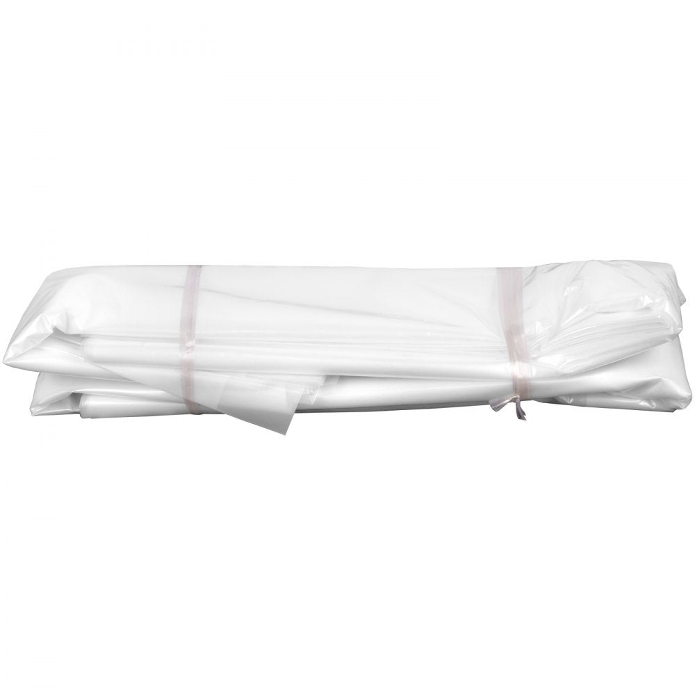 VEVOR Greenhouse Film 24 x 50 ft, Greenhouse Polyethylene Film 6 Mil Thickness, Greenhouse Plastic Greenhouse Clear Plastic Film UV Resistant, Polyethylene Film Keep Warming, Superior Strength