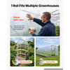 VEVOR Greenhouse Plastic Sheeting 10 x 100 ft 6 Mil Clear Polyethylene Film, for Farms Agriculture Garden Outdoor Plant, Water Sun Frost Wind Dust Resistant, Heavy Duty Thick Winter Hoop House Cover