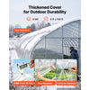 VEVOR Greenhouse Plastic Sheeting 6 x 100 ft 6 Mil Clear Polyethylene Film, for Farms Agriculture Garden Outdoor Plant, Water Sun Frost Wind Dust Resistant, Heavy Duty Thick Winter Hoop House Cover
