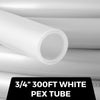 VEVOR Oxygen Non-Barrier PEX Tubing 300 Ft White 3/4 Inch PEX Pipe Radiant Heat Floor EVOH Pex-B Heat Durable Plumbing Flexible for Residential Commercial Heating Plumbing