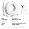 VEVOR PEX Pipe 3/4 Inch, 100 Feet Length PEX-A Flexible Pipe Tubing for Potable Water, Pex Water Lines for Hot/Cold Water & Easily Restore, Plumbing Applications with Free Cutter,White