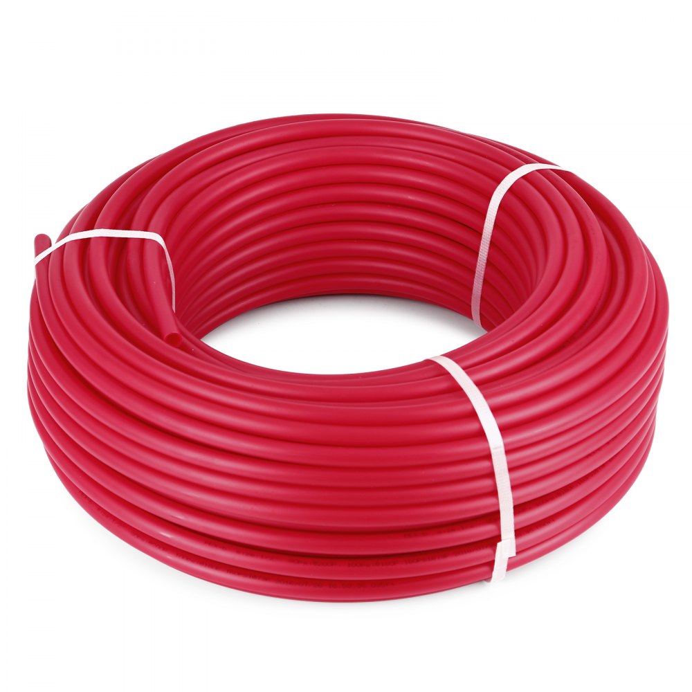 VEVOR 3/4" X 300Ft PEX Tubing Pex-B Red Hydronic Radiant Floor Heat Heating System Pex Pipe Pex Tube (3/4" , 300Ft/Red)