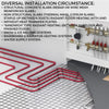 VEVOR 3/4" X 300Ft PEX Tubing Pex-B Red Hydronic Radiant Floor Heat Heating System Pex Pipe Pex Tube (3/4" , 300Ft/Red)