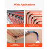 VEVOR PEX Tubing Bend Support, 20 Packs 90-Degree Elbow Bend Support Compatible with 1/2-inch PEX Pipes, Corrosion & Rust Resistant Pex Clamps Pipe Holder with Nail Tab