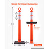 VEVOR Traffic Cones Delineator Posts, 42 Inch 12-Pack Orange Safety Post Cones with 11.8" x 11.8" Weighted Base & Reflective Strips for Parking Lots, Traffic Control, Road Safety, Construction Zones