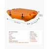 VEVOR Floating Cooler, 40 QT Floating Ice Chest with Dry Storage & Tow Rope, Premium LLDPE Amphibious Drink Cooler for Water & Land, Cruise Smoothly Stable on Lake, River, Pool, Beach, Kayak, Orange