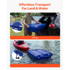 VEVOR Floating Cooler, 40 QT Floating Ice Chest with Dry Storage & Tow Rope, Premium LLDPE Amphibious Drink Cooler for Water & Land, Smooth Stable Cruiser on Lake, River, Pool, Beach, Kayak, Deep Blue