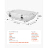 VEVOR Floating Cooler, 40 QT Floating Ice Chest with Dry Storage & Tow Rope, Premium LLDPE Amphibious Drink Cooler for Water & Land, Cruise Smoothly Stable on Lake, River, Pool, Beach, Kayak, White