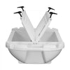 VEVOR Floating Cooler, 40 QT Floating Ice Chest with Dry Storage & Tow Rope, Premium LLDPE Amphibious Drink Cooler for Water & Land, Cruise Smoothly Stable on Lake, River, Pool, Beach, Kayak, White