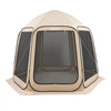 VEVOR Screen House Tent, 10 x 9.2 ft, 4-8 Person Pop Up Screen Tent, Portable Screened in Canopy with Carry Bag, Netting Sides, Ground Stakes, for Garden, Patio, Backyard, Outdoor Activities, Beige