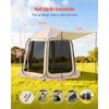 VEVOR Screen House Tent, 10 x 9.2 ft, 4-8 Person Pop Up Screen Tent with Extended Awning, Portable Screened in Canopy with Carry Bag, Netting Sides, for Patio, Backyard, and Outdoor Activities, Beige