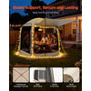 VEVOR Screen House Tent, 6 x 6 ft, 4-6 Person Pop Up Screen Tent with Extended Awning, Portable Screened in Canopy with Carry Bag, Netting Sides, for Patio, Backyard, and Outdoor Activities, Beige