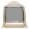VEVOR Screen House Tent, 6 x 6 ft, 4-6 Person Pop Up Screen Tent with Extended Awning, Portable Screened in Canopy with Carry Bag, Netting Sides, for Patio, Backyard, and Outdoor Activities, Beige
