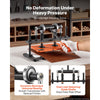 VEVOR Leather Cutting Machine 10.24 x 5.91 in Embossing Plate Die Cutter, Hand Press Leather Embossing & Die Cutting, 3300 lbs Pressure, 0.47 in Stroke, Dual Guide Shafts, for Fabric, Paper, Silicone