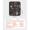VEVOR Leather Working Tools Kit, 38 PCS Leather Craft Tools with Portable Canvas Storage Bag, Engraving Punching Sewing Stamping Cutting Tools, Ideal for Beginners DIY Enthusiasts and Professionals