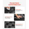 VEVOR 34 in Square Leather Ottoman with Storage, Upholstered Tufted Button Coffee Table Ottoman with Lift-Top & Flip Design, PU Leather High-Density Sponge for Living Room, Bedroom, Dorm, Black